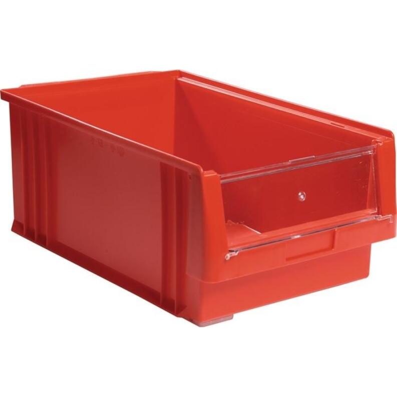 Sichtlagerkasten PLK L500xB315xH200mm PP rot, blau, grün, gelb, grau, lebensmittelecht