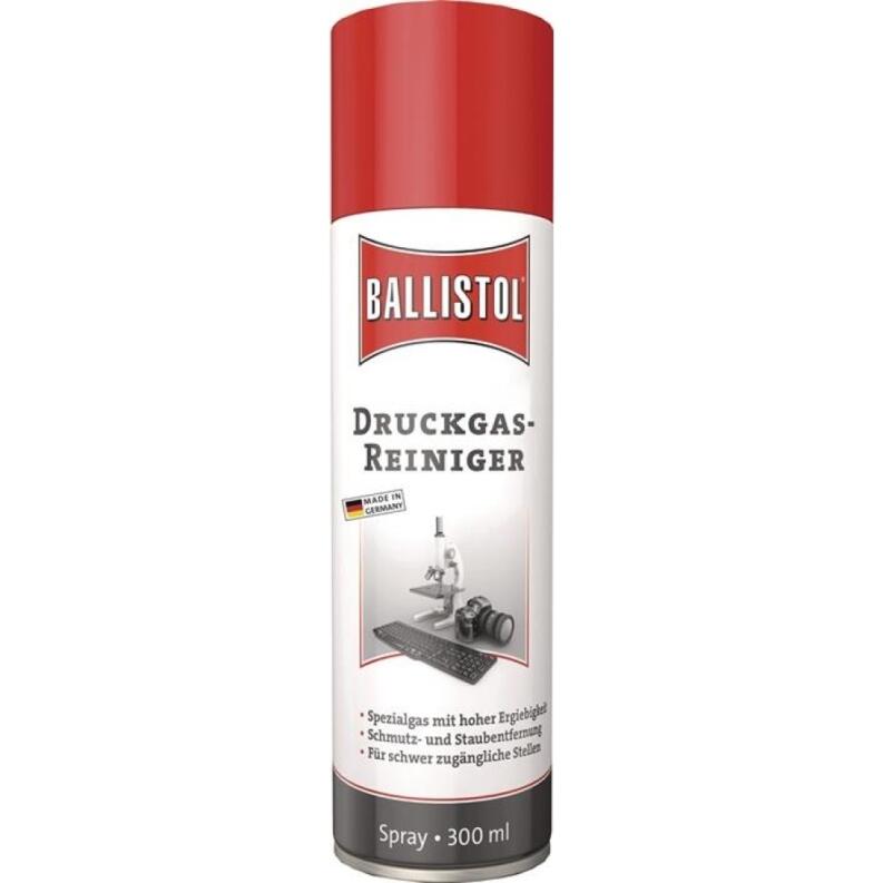 BALLISTOL Druckgasreiniger 300ml Spraydose, entfernt Staub, Fussel, für empfindliche Geräte