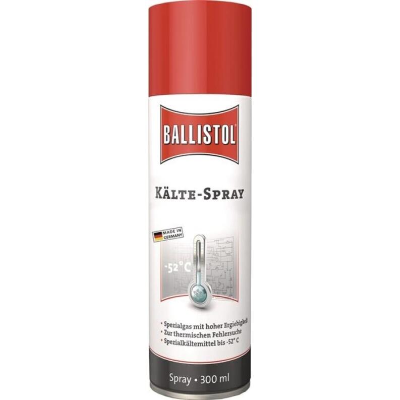 BALLISTOL Kältespray 300 ml, max. -52°C, für Kühlung, Fehlersuche, Reparatur, nicht leitend