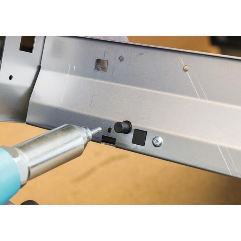 Druckluftblindnietgerät HAZET 9037N-2, für Nieten 3-6,4mm aus Stahl, Edelstahl, Aluminium, Kupfer