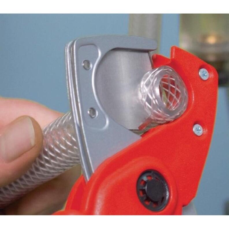 KNIPEX Rohrschneider für Rohre D.25mm, L.185mm, für Schläuche, Schutzrohre, Kunststoff