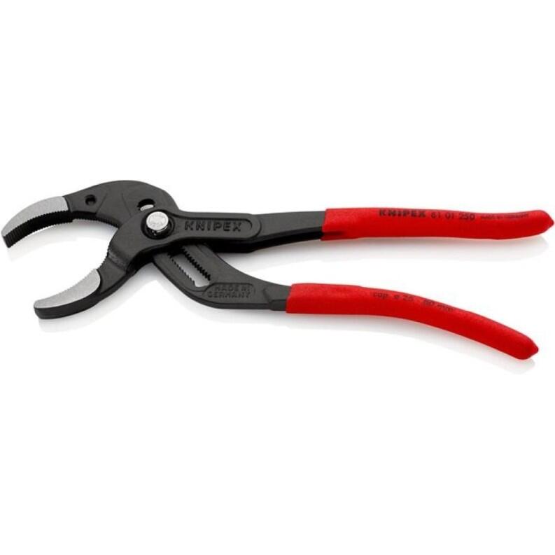 KNIPEX Syphon-/Connectorenzange 250mm, Spannweite 10-80mm, schwarz atram oder verchromt