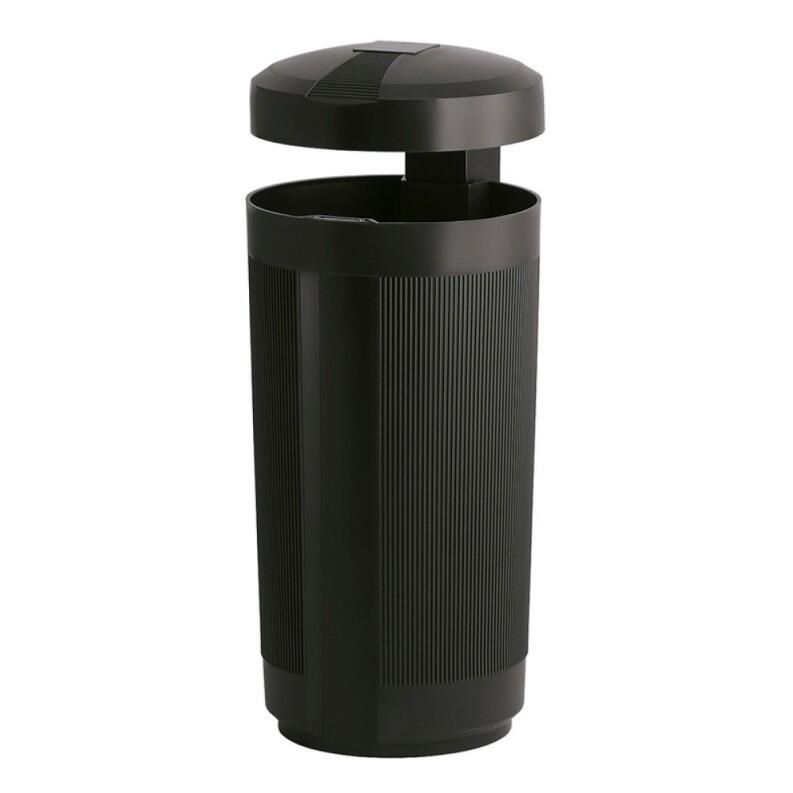 Abfallbehälter für draußen mit Dach