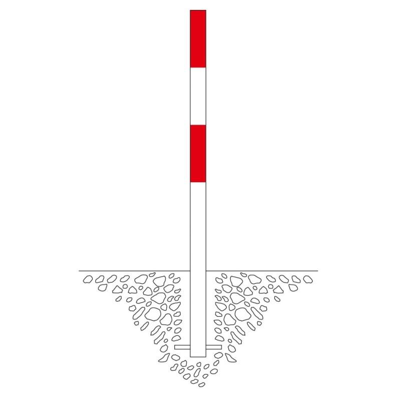 MORION Sperrpfosten 60, Stahl, feststehend, zum Einbetonieren