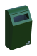 Abfallbehälter -BINsystem- aus Stahl, 50 oder 60 Liter, feuerfest