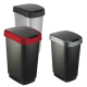 Abfallbehälter -Twist-, 25 oder 50 Liter aus Kunststoff, mit 2-Funktionen-Schwingdeckel