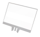 Aufstecktafel DIN A4 oder A5 aus Acrylglas für Gurtpfosten -Nova-