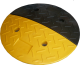 Geschwindigkeitshemmer schwarz / gelb, ø 400 mm, Höhe 40 mm, kautschukummantelt