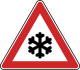 Winterschild 101-51 StVO, Schnee- oder Eisglätte