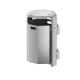 Modellbeispiel: Abfallbehälter -City 500- aus Aluminium, Modell zur Wandbefestigung oder zur Mastbefestigung (Art. 12677-0101, 12680-0101, 12681-0101)