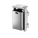 Modellbeispiel: Abfallbehälter -City 800- aus Alu, zur Wand- oder Mastbefestigung (Art. 12712-0101, 12715-0101, 12716-0101)