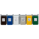 Anwendungsbeispiel: Abfallbehälter -Cubo Loretta- 2x 3er Kombi nebeneinander (siehe weitere Artikel)