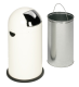 Anwendungsbeispiel: Abfallbehälter -Cubo Tadeo- 22 Liter aus Stahl, in weiß, ohne Fußpedal, inklusive Innenbehälter (Art. 16411)