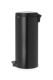 Modellbeispiel: Abfallbehälter -Iconic Step-, schwarz, matt, Seite (Art. 36510)
