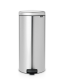 Modellbeispiel: Abfallbehälter -Iconic Step-, Stahl, matt ,fingerabdrucksicher, Vorderseite (Art. 36512)