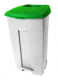 Modellbeispiel: Abfallbehälter -Pro 14- weißer Korpus mit grünem Deckel  (Art. 35673)