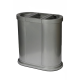 Modellbeispiel: Abfallbehälter -Pro 8- in silber (Art. 35647)