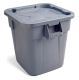 Anwendungsbeispiel: Abfallcontainer -BRUTE- Rubbermaid, mit Deckel, grau Deckel nicht im Lieferumfang (Art. 12487)
