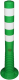 Modellbeispiel: Absperrpfosten -Elasto Green- mit retroreflektierenden Streifen,  überfahrbar, Höhe 750 mm, Art. 37875