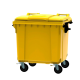 Modellbeispiel: Großmülltonne -P-Bins 104- 1100 Liter, Behälter gelb, Deckel gelb (Art. 39972)