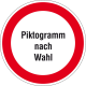 Modellbeispiel: Hinweisschild -Protect- mit individuellem Piktogramm Verbotsschild