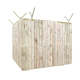 Modellbeispiel: Holzbauzaun (Art. 3b165) Ständer und Übersteigschutz nicht im Lieferumfang enthalten