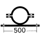Technische Ansicht: Rohrschelle 500 mm (Art. 90.2793)