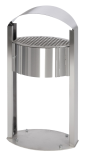 Standascher -Cubo Mauro- 15 Liter aus Edelstahl, wahlweise mit Werbefläche