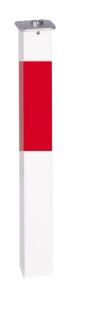 Absperrpfosten 'Acero' 70 x 70 mm aus Aluminium, vollversenkbar