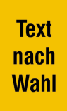 Warnschild -Protect-, selbstklebend, individuelles Piktogramm mit Wunschtext