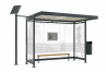 Anwendungsbeispiel: Design-Sitzbank RELAX NATURE in einer Wartehalle Modell K3 a/a